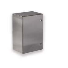 Jämförelse av material Polykarbonat ABS GRP Aluminium Rostfritt stål, AISI 304 Rostfritt stål, AISI 316L Pulverlackerat stål Utomhusbruk **** * ***** **** ***** ***** **** Inomhusbruk ***** *****