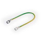 Dörrhållare, sats, rostfritt stål - 1 EG200 Dörrjordning, M6>M6, 2,5 mm² Längd 220 mm 1