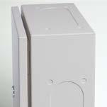Casemet Cubo EO-väggskåp IP 66 Storlekar 190 x 240 x 138 480 x 960 x 248 mm Casemet Cubo EO väggskåp i korthet: Har flänsöppningar på vardera sidan av basen Finns att få i 22 storlekar Dörren