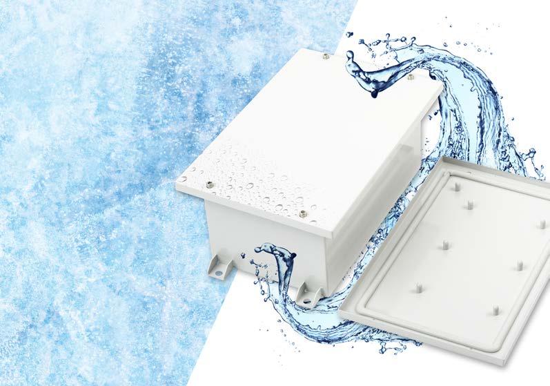 Casemet Cubo V-väggskåp Överensstämmelse Casemet lanserar en ny serie av standardmetallkapslingar för extrema förhållanden, Cubo V.
