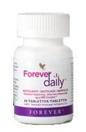 Forever Calcium tas lätt upp av kroppen och innehåller även bland annat magnesium, zink och vitaminerna C och D. Tabletterna är lätta att svälja och har en god vaniljsmak.