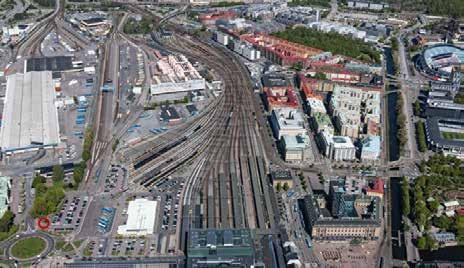 spårområdet. Men av praktiska skäl var det tyvärr inte möjligt.