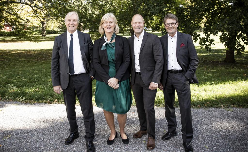 Ledande befattningshavare Ledande befattningshavare Från vänster: Lars-Erik Rydell, Kristina Willgård, Martin Almgren och Peter Simonsbacka.