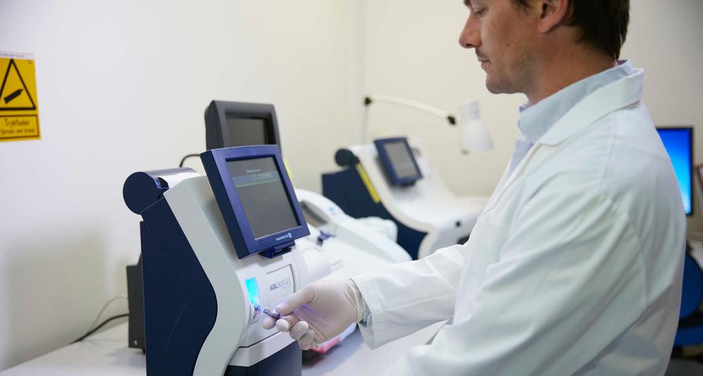 AFFÄRSOMRÅDEN Marknadsledande distributör AddLifes dotterbolag Triolab är den marknadsledande distributören av instrument för bland annat blodgasanalys i Sverige, Norge och Finland.