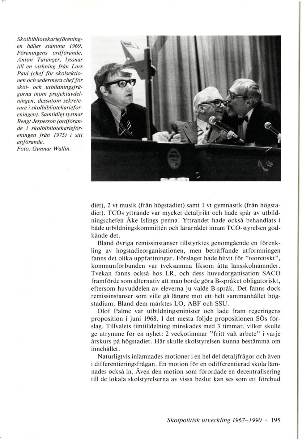 Skolbibliotekarieföreningen håller stämma 1969.