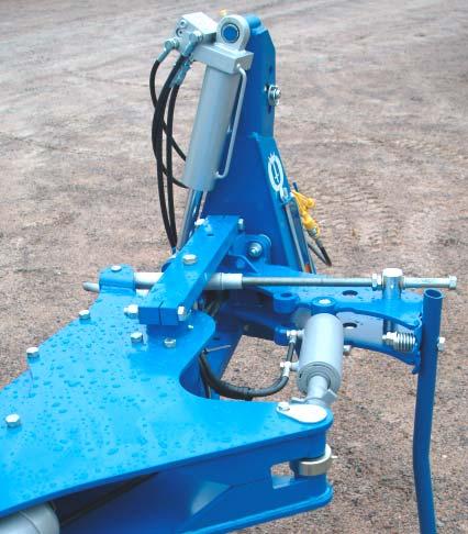 3.5 Växlingsmekanism Funktion Växlingsmekanismen består av två dubbelverkande hydraulcylindrar som är kopplade till ett dubbelverkande hydrauluttag på traktorn. Växlingen är styrd av en hydraulventil.