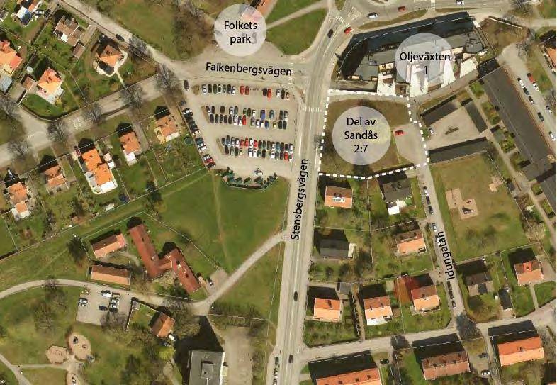 Upprättad 2018-06-20 2017-3408 7(45) Del av Sandås 2:7 som ingår i planområdet.