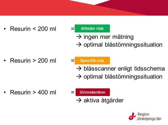 Steg 3 är att återvända till gula kortet för att kontrollera vilken åtgärd som aktuell för patienten.