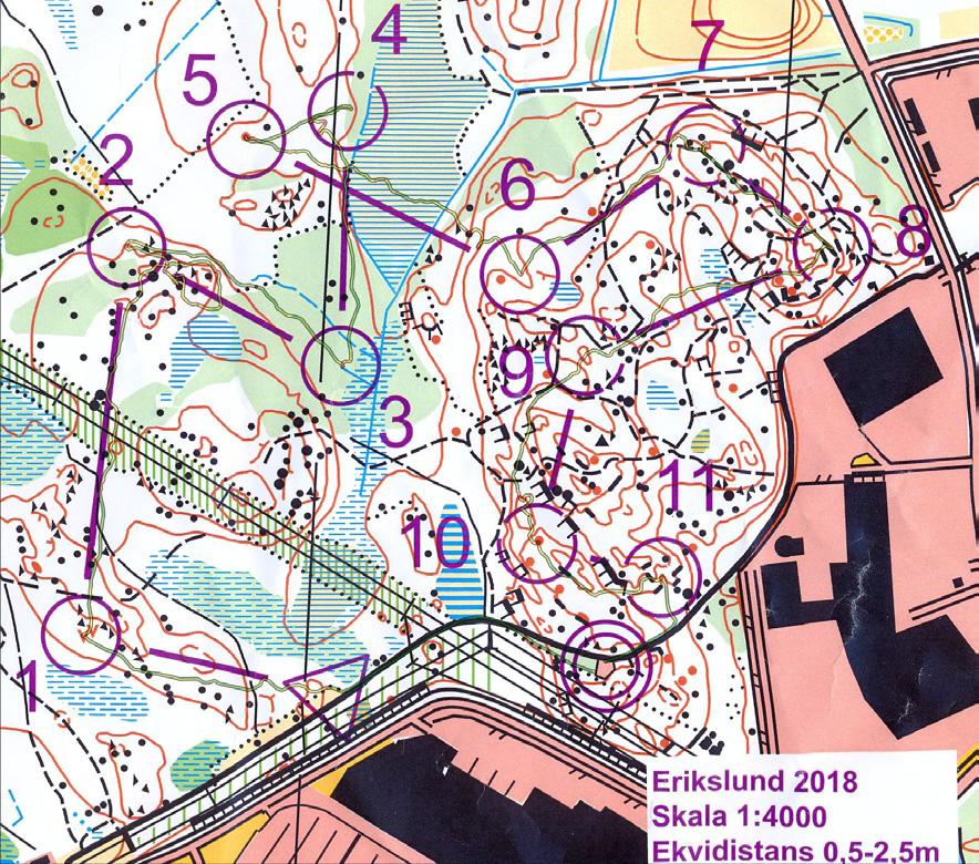 Banan, samma för herrar och damer, var 1990 meter med 11 kontroller.