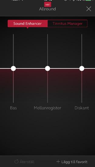 Ändringarna som du har gjort kan sparas som en ny favorit eller användas för att uppdatera en befintlig favorit.