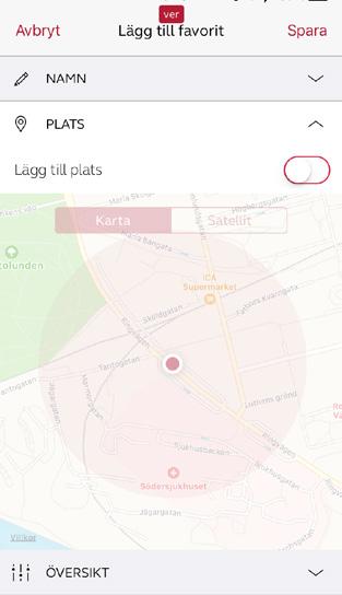 Du kan göra detta när du lägger till favoriten eller är i redigeringsläget.