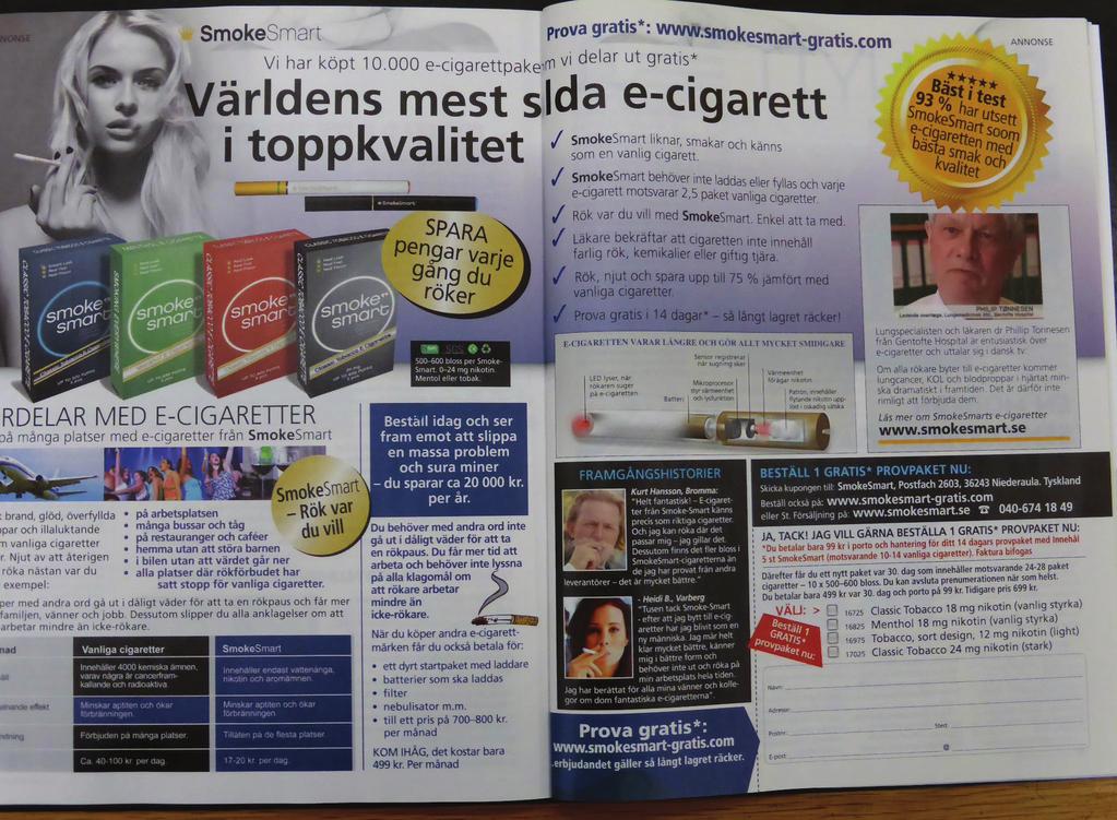 VISIR AKTUELLT Skandalös cigarettannons i Veteranen Sveriges Pensionärsförbund (SPF) är en av de senare i en rad av organisationer som stöder ett rökfritt Sverige 2025.
