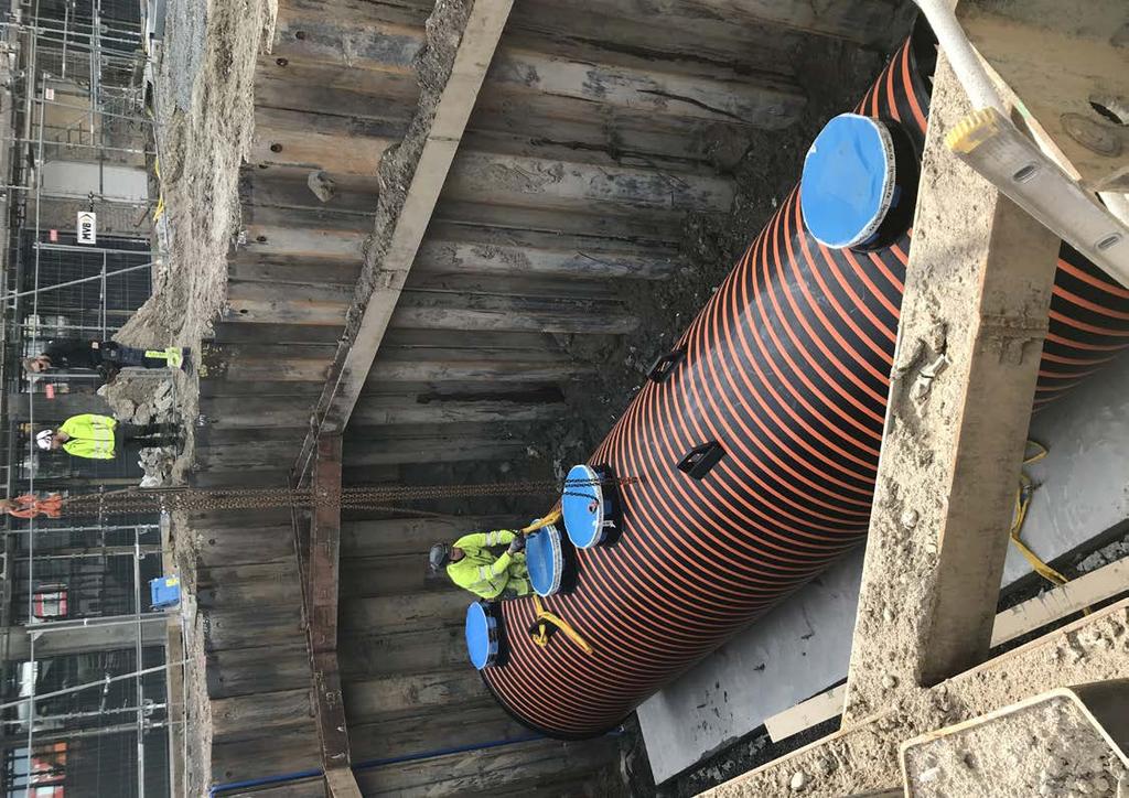 I april 2018 lades det ner en matavfallstank i kvarteret Spårvägen på Sorgenfri i Malmö.