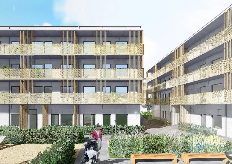 Förtätningsprojekt Vid sidan av värdeskapande investeringar och socialt hållbar förvaltning bedrivs förtätningsprojekt på befintlig mark för ökad uthyrbar yta och attraktivare områden.