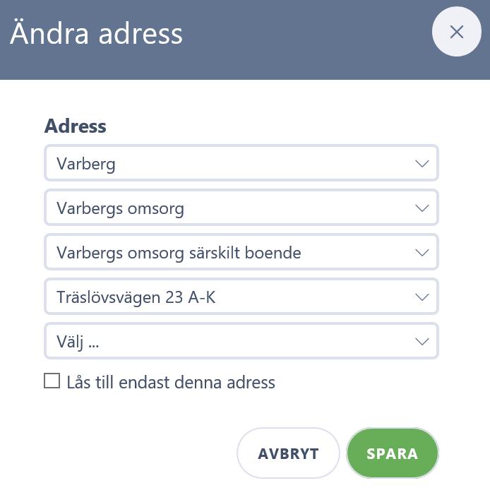 För att göra ändringar på denna medarbetare måste du börja med att ta bort hänglåset. För att få bort eller ändra en nivå som är låst med ett hänglås måste du alltid göra ändringen i två steg.