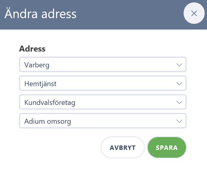 Välj så långt ner som det går i strukturen (det får inte finnas någon rullist kvar som det står välj i när du är klar). Flera utförare Ibland har patienten insatser som utförs av två utförare (ex.