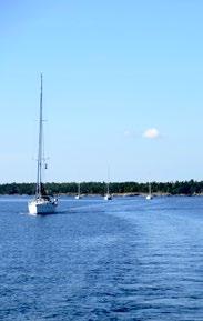 Från fyren har man en bedårande utsikt mot havet och in mot Rauma. Rauma Yacht Club var vår nästa anhalt.