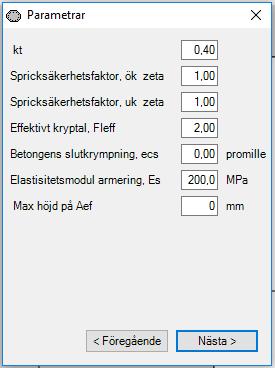 caeec225 Skev böjning Sidan 8(19) kt Spricksäkerhetsfaktor Effektivt kryptal Töjning i förespänd armering Figur 5.