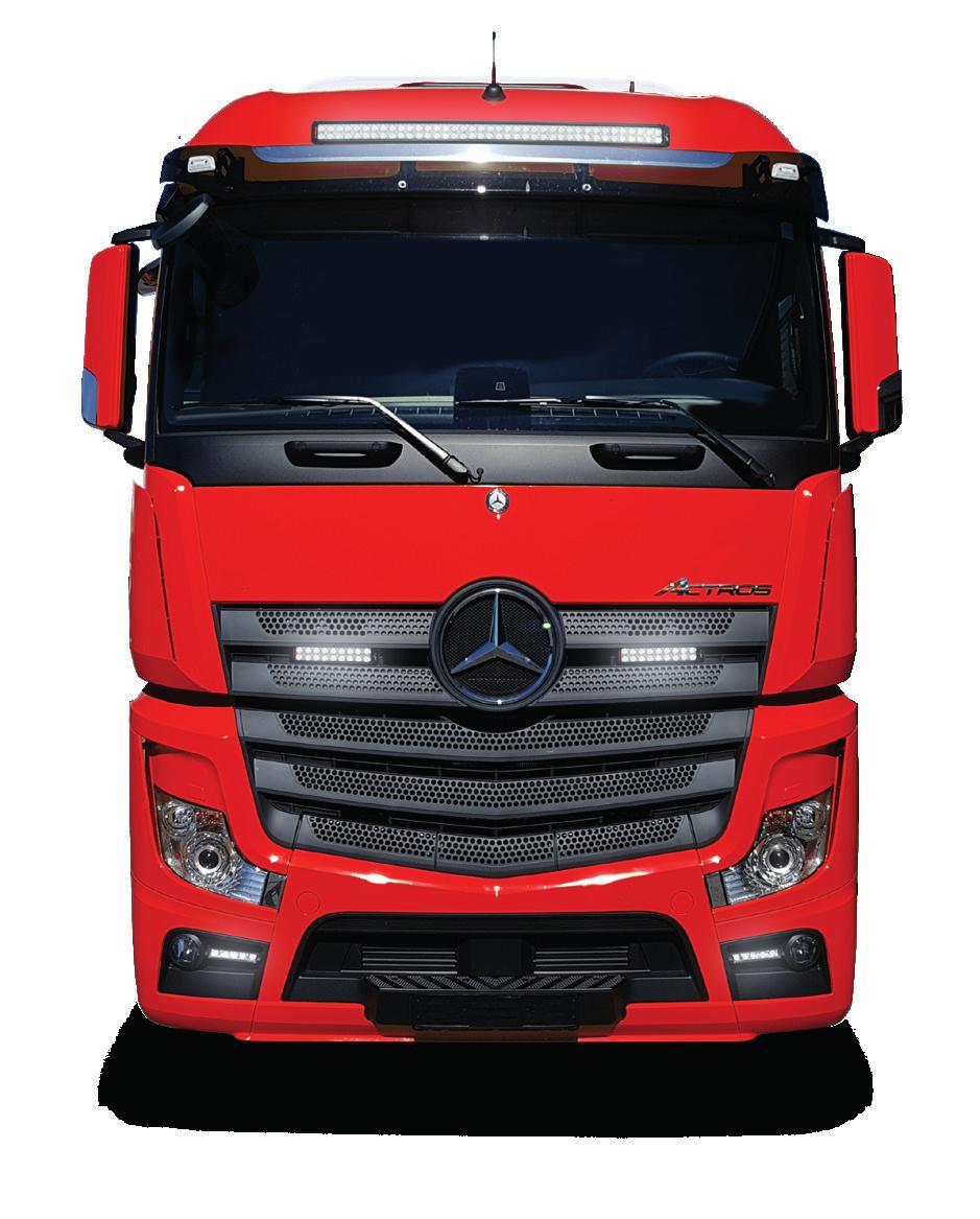 XMITTER PRIME EXTREME XMITTER PRIME XTREME GRILLKIT XMITTER PRIME XTREME SOLSKYDDSKIT Den optiala LED rapen för diskret extraljusontage i grillen på MB Arocs/ Actros Ett riktigt snyggt och