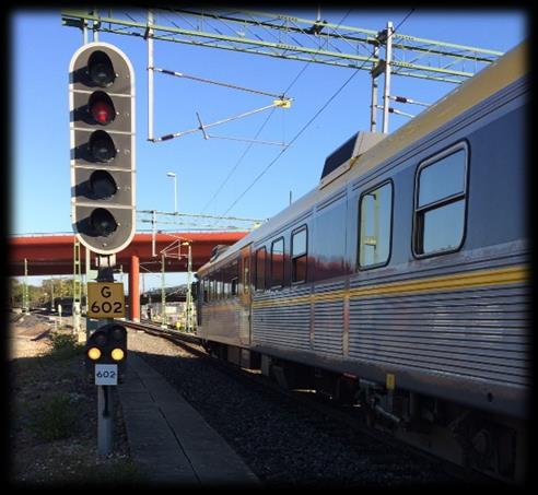 G 602, Göteborg (5 händelser) Bandel Plats Spår- Geografisk Höger/ Normal/ Sth Signaltyp nummer Vänster avvikande 601 Olskroken 88 Km 454.786 Vänster Normal 40 Huvudsignal Vänsterplacerad huvudsignal.