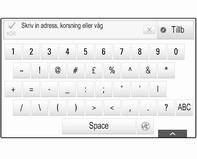 Grundläggande funktion 23 Via interaktionsfältet kan du ändra de olika vyerna i en applikation eller utföra applikationsspecifika åtgärder, t.ex. starta taligenkänningen.