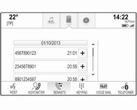 86 Telefon Missade samtal markeras i rött i listan med senaste samtal och anges med en 9 bredvid telefonikonen i applikationsfältet.
