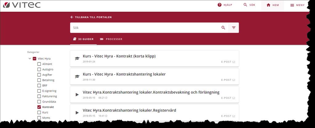 Nyhetsdokument Vitec Hyra - Version 1.