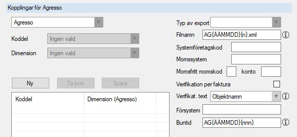 Nyhetsdokument Vitec Hyra Version 1.71 maj 2019 Inställningen används för att styra verifikationstext för transaktioner i exportformatet Agresso.