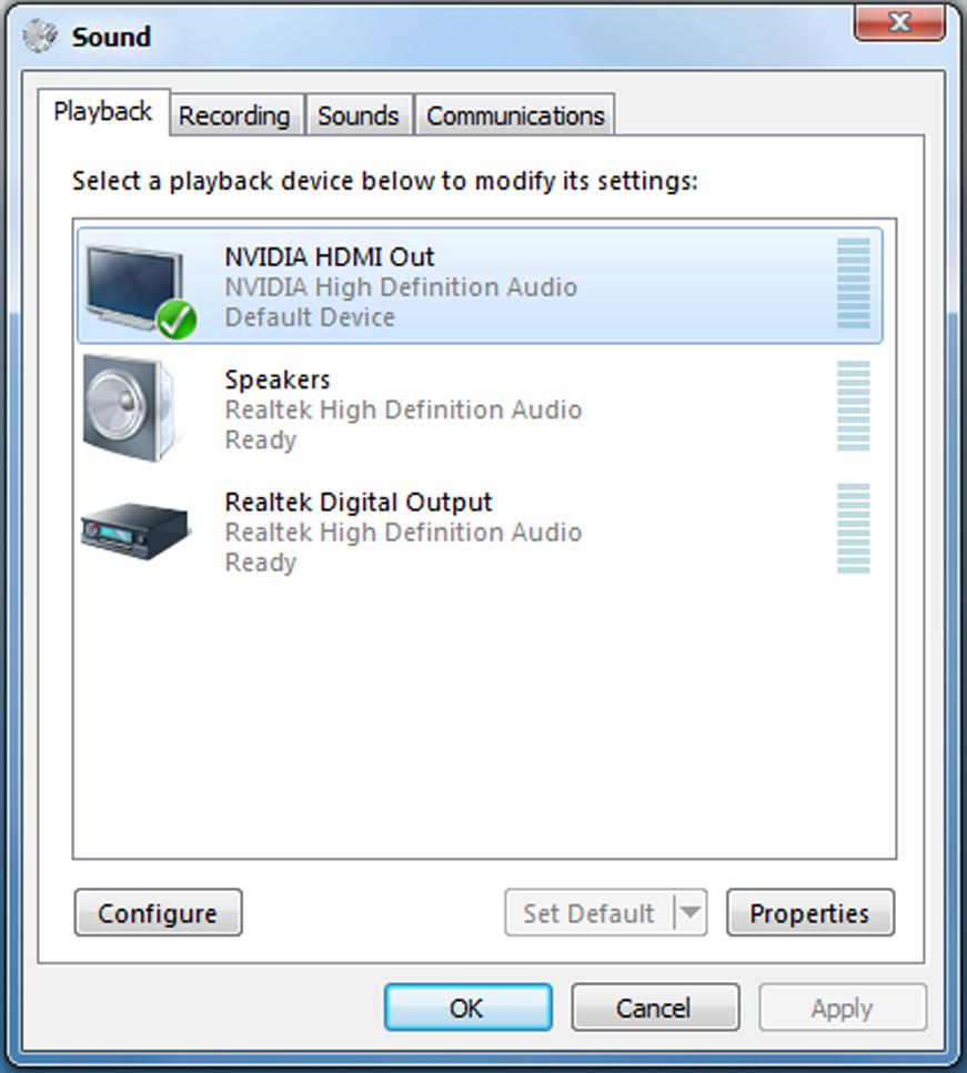 2. Från uppspelningsskärmen, klicka på Digital Audio (digitalt ljud)(hdmi). 3.