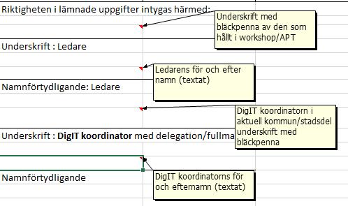 Närvaroblankett och registreringslista Du hittar de olika blanketterna under de olika flikarna OBS!