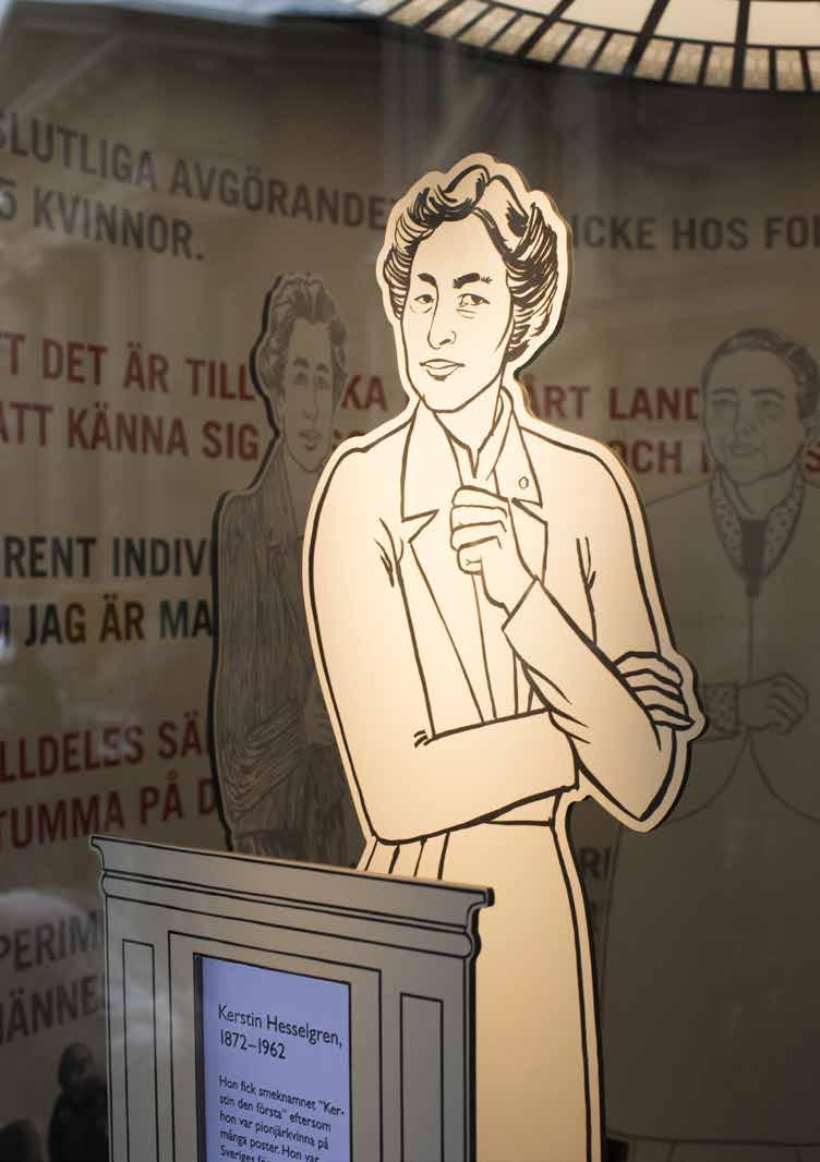 Under 2018 förberedde Riksdagsförvaltningen för firandet av demokratins genombrott i Sverige och tre utställningar producerades under året.