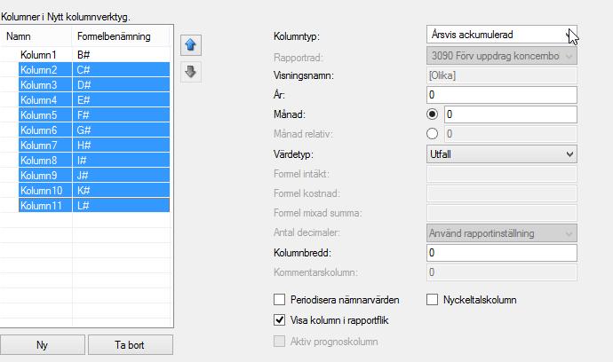 Dvs finns överlappningar anses importen i sin helhet misslyckad. Meddelande om lyckad import visas om allt gått bra.