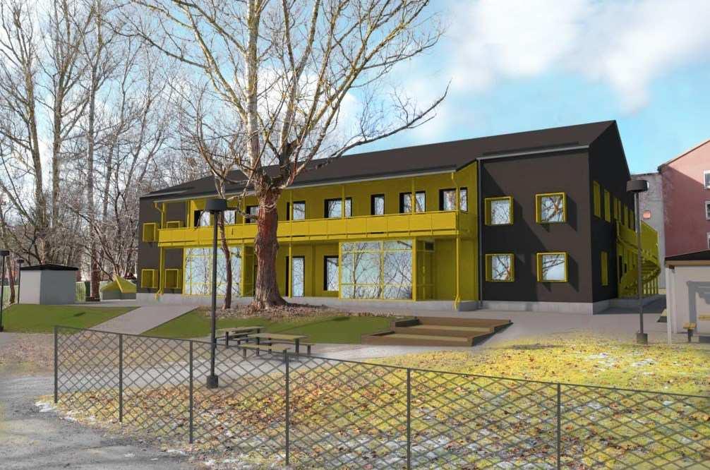 belägen på grannfastigheten, överlåts till staden för att säkra allmänhetens tillgång till