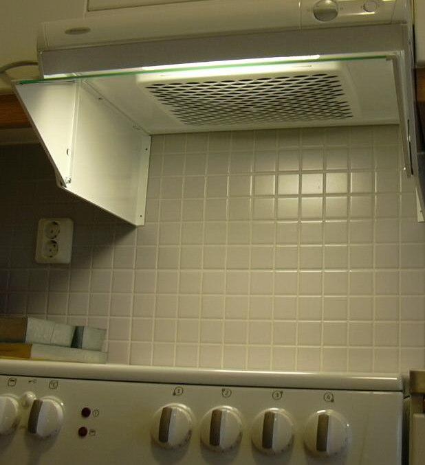 Kökskåpans ventilering Central ventilation: