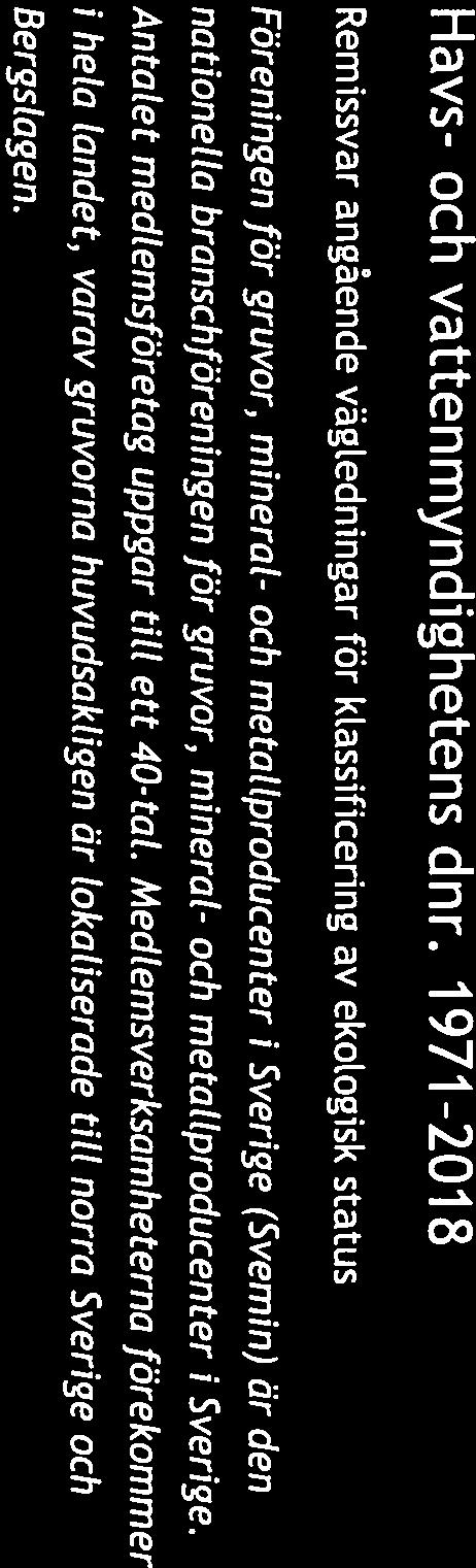 Intedning Svemin tackar för möjligheten att tämna synpunkter på ovan nämnda remissundertag.