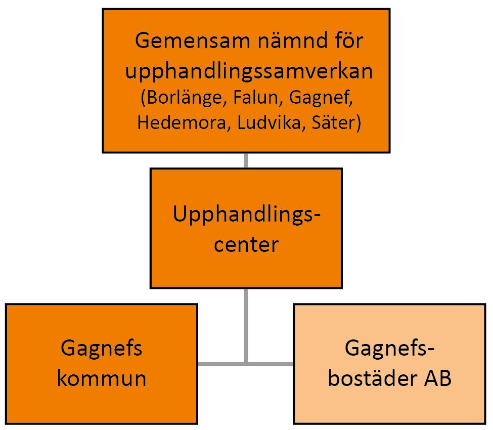 Gagnefs kommun Organisation Gagnefs kommun ingår i en upphandlingssamverkan tillsammans med Borlänge, Falu, Hedemora, Ludvika och Säters kommuner.