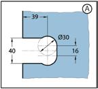 850 x 2250 mm Dörrvikt per par max.