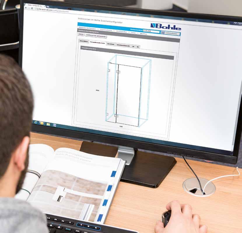 Anteckningar är föråldrat: mått och ritningar digitalt med duschkonfiguratorn Måttsätt ditt projekt, skriv in detaljerna och beställ- du är klar! Den nya Bohle duschkonfiguratorn gör livet enklare.