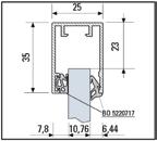 Bakplatta för gångjärn BO 5220719 BO 5220702 Typ Karmyttermått FTS1 1040 x 2400 mm FTS2 1040 x 3000 mm