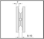 Storlek 65 x 65 mm Form fyrkantigt