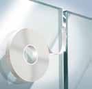 Universal PVC profil för snäpprofil till vägganslutning BO 5201750-53 Längd 2 x 5 m transparent avsedd för BO 5201750-53 BO 5201713 BO 5201714 BO 5201715 Bredd 2 mm 3 mm 4 mm Dubbelhäftande limtejp