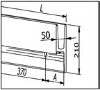 Bohle EasyMount Side L 1,0 kn sidomontage med vinkel Profil för