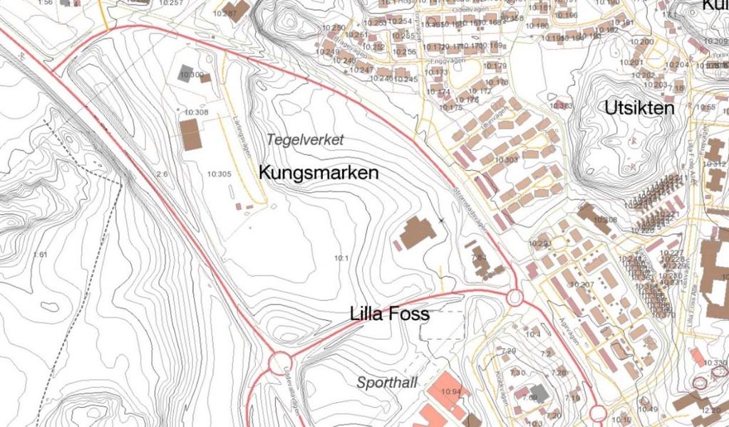 Kungsmarken Munkedal Marken ägs av kommunen, är planlagd för handel men används för jordbruksändamål. Ny detaljplan behövs. Kollektivtrafik passerar på Strömstadsvägen i god omfattning.