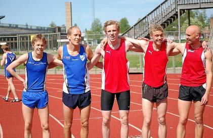 84) och Johan Bagge Ume FI (2:a med 1:54.69). Foto: Thomas Björklund Umeå Öppna 30 maj. De bästa på 80m i F13.