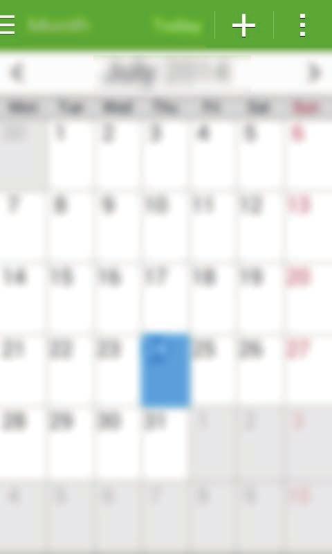 Användbara program och funktioner S Kalender Starta S Kalender Använd programmet för att hantera händelser och uppgifter. Tryck lätt på S Kalender på programskärmen. Ändra visningsläget.