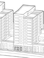 1 rok 40 kvm Egen ingång på kajen Öppen planlösning Sovalkov ovanliggande Ovanliggande burspråk burspråk ENTRÉ VARDASRUM 19 m 2 ELC HALL L BAD 4 m 2 RH 2,5 KM M DM KÖK 6 m 2 ALKOV 5 m 2 ST 8