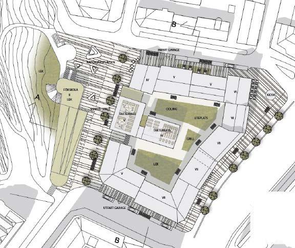 Ansökan om planbesked för bostäder med mera vid Skanstorget, inom stadsdelen Haga Sid 2 Beskrivning av projektet Uppskattad volym: ca 13 500 BTA bostäder (205 lägenheter), ca 1 400 BTA lokaler, ca 1