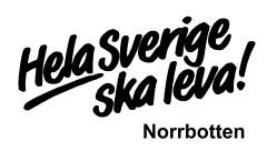 Delrapport - Regionalt projekt Delrapport nr 2 Projektnamn: Norrbottens landsbygd siktar mot 2020 Projektägare: Hela Sverige ska leva Norrbotten Redovisningsperiod: april juli 2014 Genomförda