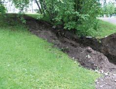 Längden på schaktet var närmare 18 meter. Den östra delen av schaktet, på parkeringsplatsen, täcktes av ett närmare 0,3 meter tjockt lager med grus och sand.