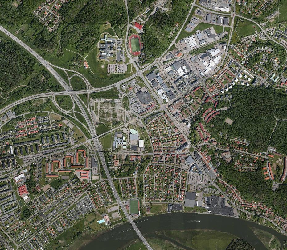1.1 SYFTE OCH MÅL 750 m 500 m BAKGRUND Enligt Kungälvs översiktsplan, ÖP 2010, ska Kungälvs centrum utvecklas till en blandstad med särskilt hög täthet.